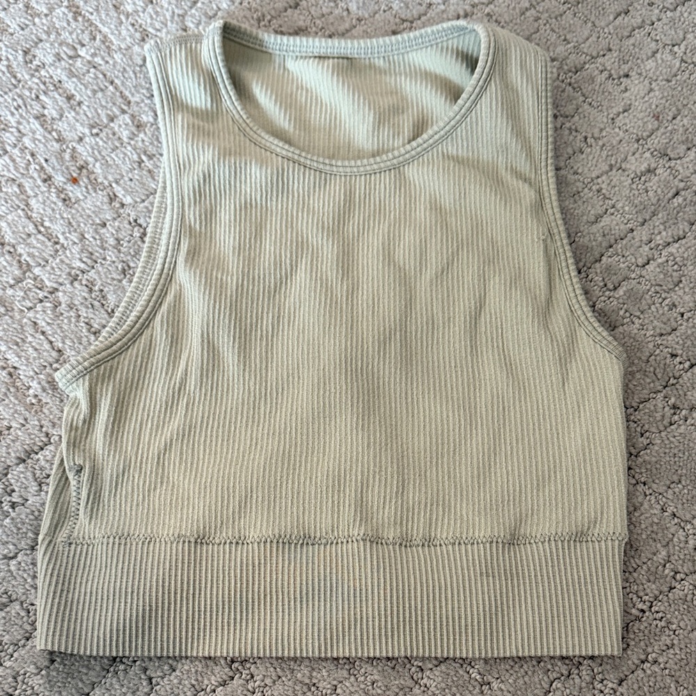 SKIMS Ribbed Tank Top - Light Green